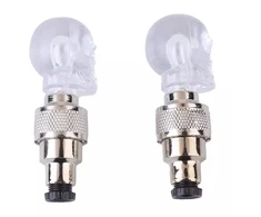 Šviečiantys LED ventiliai "Kaukolės"