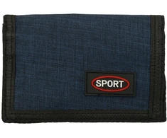 Tamsiai mėlyna sportinio stiliaus piniginė