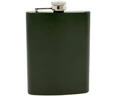 Tamsiai žalia metalinė gertuvė, 236 ml