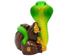 Taupyklė Gyvatė ant lobio, 12x7x8 cm