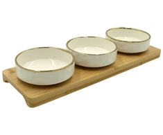 Užkandžių serviravimo indelių rinkinys, 35x11,5x6 cm