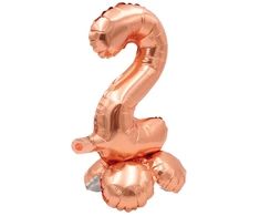 Vario spalvos pastatomas balionas - skaičius 2, 40 cm