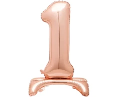 Vario spalvos pastatomas balionas - skaičius 1, 81 cm