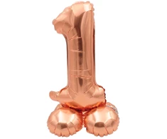 Vario spalvos pastatomas balionas - skaičius 1, 40 cm