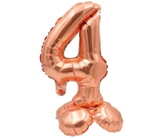 Vario spalvos pastatomas balionas - skaičius 4, 40 cm
