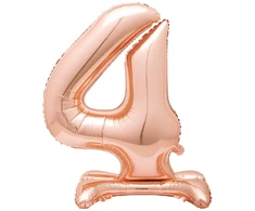 Vario spalvos pastatomas balionas - skaičius 4, 81 cm