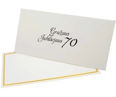 Vokas su kortele "Gražaus jubiliejaus 70" 19x9,5 cm, 190 g - Ruda