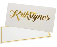 Vokas su kortele "Krikštynos" 19x9,5 cm, 190 g