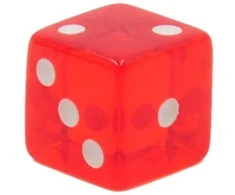Žaidimo kauliukas, 1,9 cm