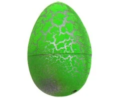 Žaislinis augantis roplio kiaušinis, 2x3 cm - Geltona
