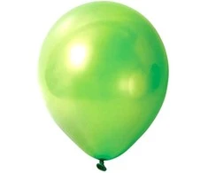Žali perlamutriniai balionai, 10 vnt.