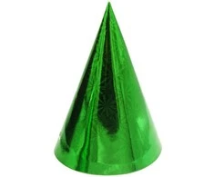 Kepurė Žalia gimtadienio kepuraitė, h 20 cm