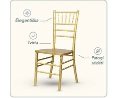 Bambukinė Chiavari kėdė