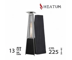 Heatum Atėnė Dujinis šildytuvas Piramidė Juoda