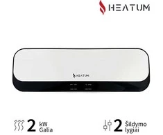 Keraminis sieninis šildytuvas Heatum Avo H2000W WIFI