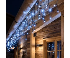 Lauko girlianda varvekliai (šaltai baltos LED lemputės) PROLED IP67 15m