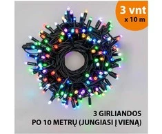Lauko ir vidaus girlianda (LED lemputės) 30 m PROLED RGB