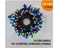 Lauko ir vidaus girlianda (LED lemputės) 100 m PROLED RGB