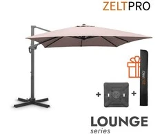 Zeltpro Lauko skėtis su Solid padu (užvalkalas dovanų) Lounge Taupe