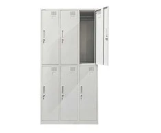 Metalinė persirengimo spintelė šešiavietė, dviejų lygių Rehalt Systems 1800 x 900 x 500