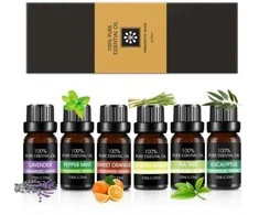 Natūralūs eterinių aliejų rinkinys Bohomi Home Spa 100% Pure 6 x 10ml