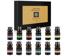Naturalus eterinių aliejų rinkinys Bohomi Home Spa 100% Pure 12 x 10ml