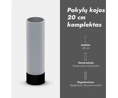 Pakylų kojos 20 cm komplektas ( 4 vnt )