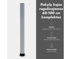 Pakylų kojos reguliuojamos 60-100 cm komplektas ( 4 vnt )