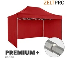 Prekybinė Palapinė 3x4,5 Raudona Zeltpro PREMIUM+