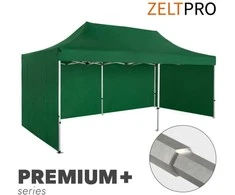 Prekybinė Palapinė 4x6 Žalia Zeltpro PREMIUM+ su 4 sienomis, krepšiu