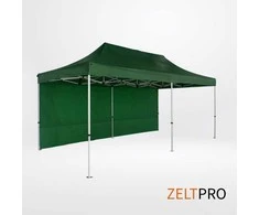 Prekybinės palapinės stogas ir sienos (4 vnt.) komplektas 3x6 Žalia Zeltpro TITAN