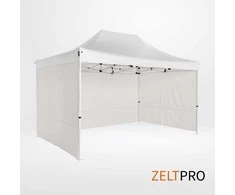 Prekybinės palapinės stogas ir sienos (4 vnt.) komplektas 3x2 Balta Zeltpro PROFRAME