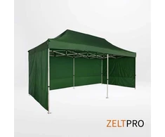 Prekybinės palapinės stogas ir sienos (4 vnt.) komplektas 3x6 Žalia Zeltpro PROFRAME