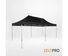 Prekybinės palapinės stogas ir sienos (4 vnt.) komplektas 3x6 Juoda Zeltpro TITAN