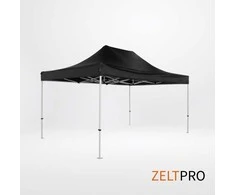 Prekybinės palapinės stogas ir sienos (4 vnt.) komplektas 3x4,5 Juoda Zeltpro TITAN