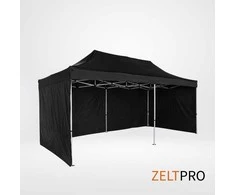 Prekybinės palapinės stogas ir sienos (4 vnt.) komplektas 3x6 Juoda Zeltpro TITAN