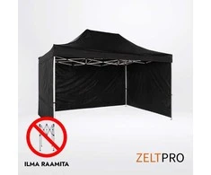 Prekybinės palapinės stogas ir sienos (4 vnt.) komplektas 3x2 Juoda Zeltpro PROFRAME