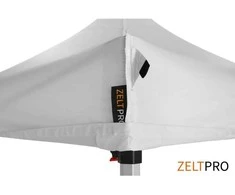 Prekybinės palapinės stogas ir sienos (4 vnt.) komplektas 3x3 Balta Zeltpro TITAN
