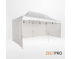 Prekybinės palapinės stogas ir sienos (4 vnt.) komplektas 3x6 Balta Zeltpro PROFRAME