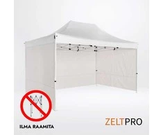 Prekybinės palapinės stogas ir sienos (4 vnt.) komplektas 3x2 Balta Zeltpro PROFRAME