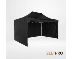 Prekybinės palapinės stogas ir sienos (4 vnt.) komplektas 3x4,5 Juoda Zeltpro TITAN
