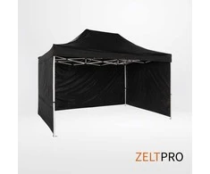 Prekybinės palapinės stogas ir sienos (4 vnt.) komplektas 3x4,5 Juoda Zeltpro PROFRAME