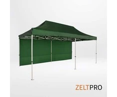 Prekybinės palapinės stogas ir sienos (4 vnt.) komplektas 3x6 Žalia Zeltpro PROFRAME