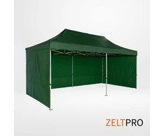 Prekybinės palapinės stogas ir sienos (4 vnt.) komplektas 3x6 Žalia Zeltpro TITAN