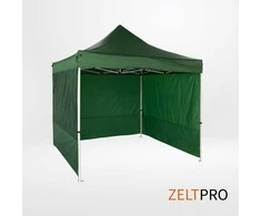Prekybinės palapinės stogas ir sienos (4 vnt.) komplektas 3x3 Žalia Zeltpro PROFRAME