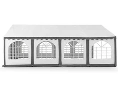 PVC Palapinė - Paviljonas Zeltpro 4 x 8 Baltas/Pilkas