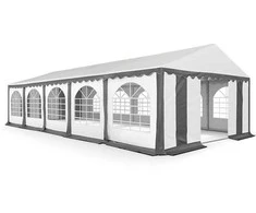 PVC Palapinė - Paviljonas Zeltpro 5 x 10 Baltas/Pilkas