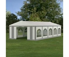 PVC Palapinė - Paviljonas Zeltpro 5 x 10 Baltas/Pilkas
