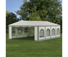PVC Palapinė - Paviljonas Zeltpro 5 x 8 Baltas/Pilkas