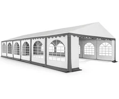 PVC Palapinė - Paviljonas Zeltpro 6 x 12 Baltas/Pilkas